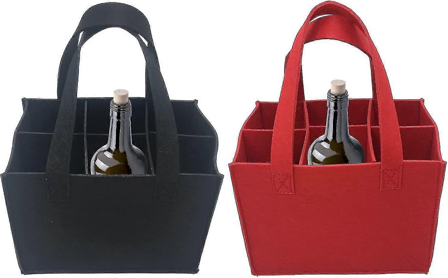 Wine Bottle Holder, Felt Bottle Bag Cardboard Bottle Holder, Durable, Suitable For Beer