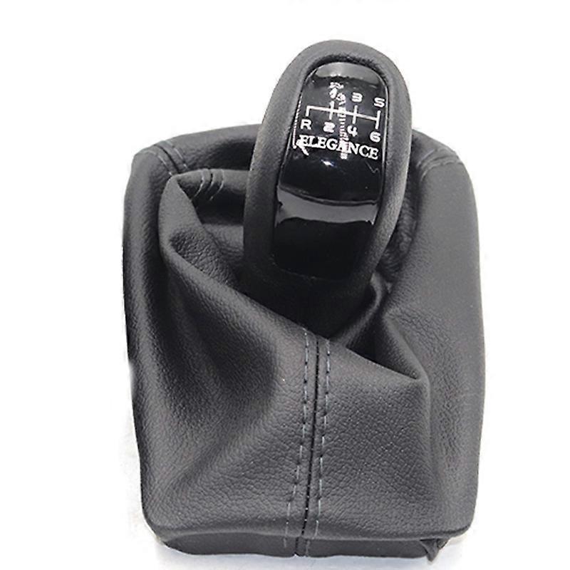 Car 6 Speed Gear Shift knob Level Knob With Leather Boot For Mercedes Benz E Class W211 S211 2002 2003 2004 2005 2006 - 2009-6 speed
