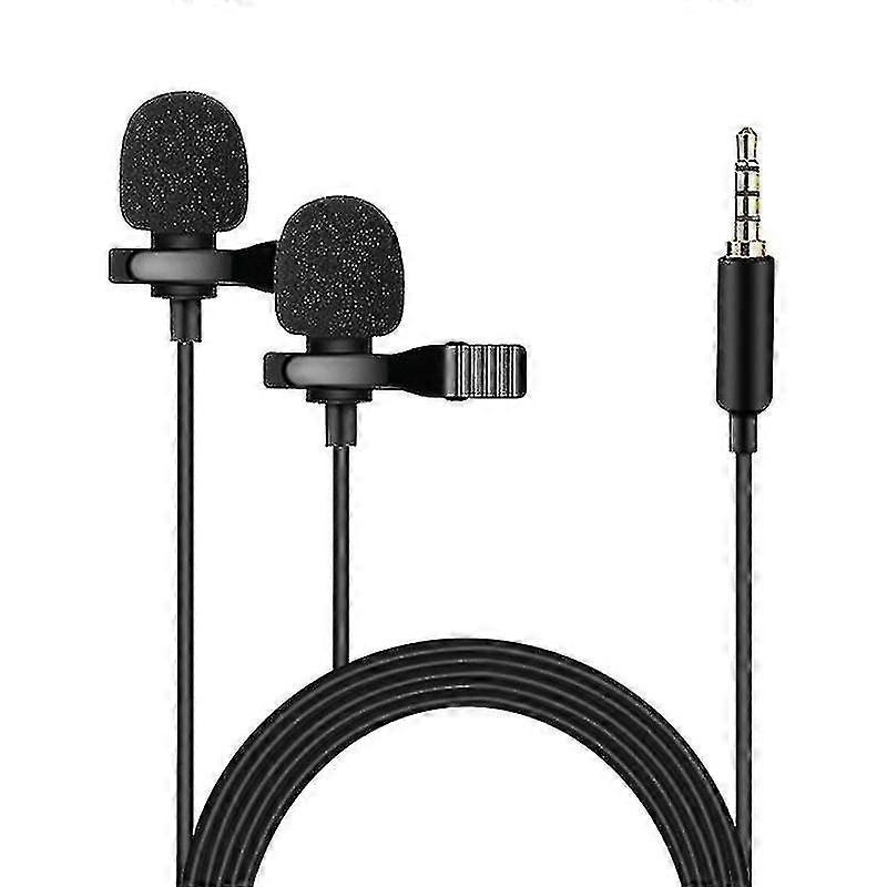 Lavalier Microphone,two-head Lavalier Microphone For Notebooks