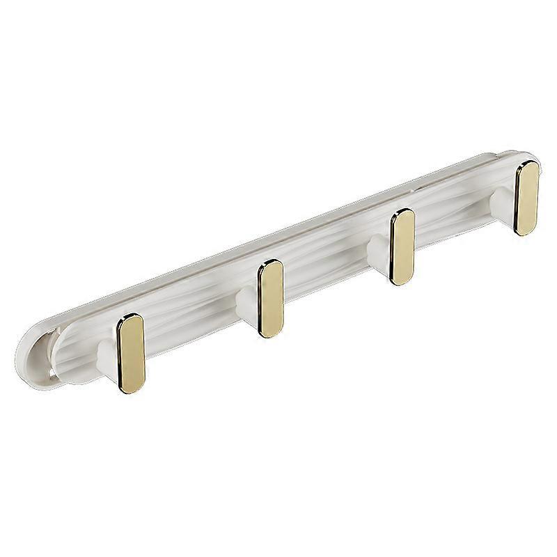 Self Adhesive Hooks, Multifunctional Sliding Waterproof Hooks (White)