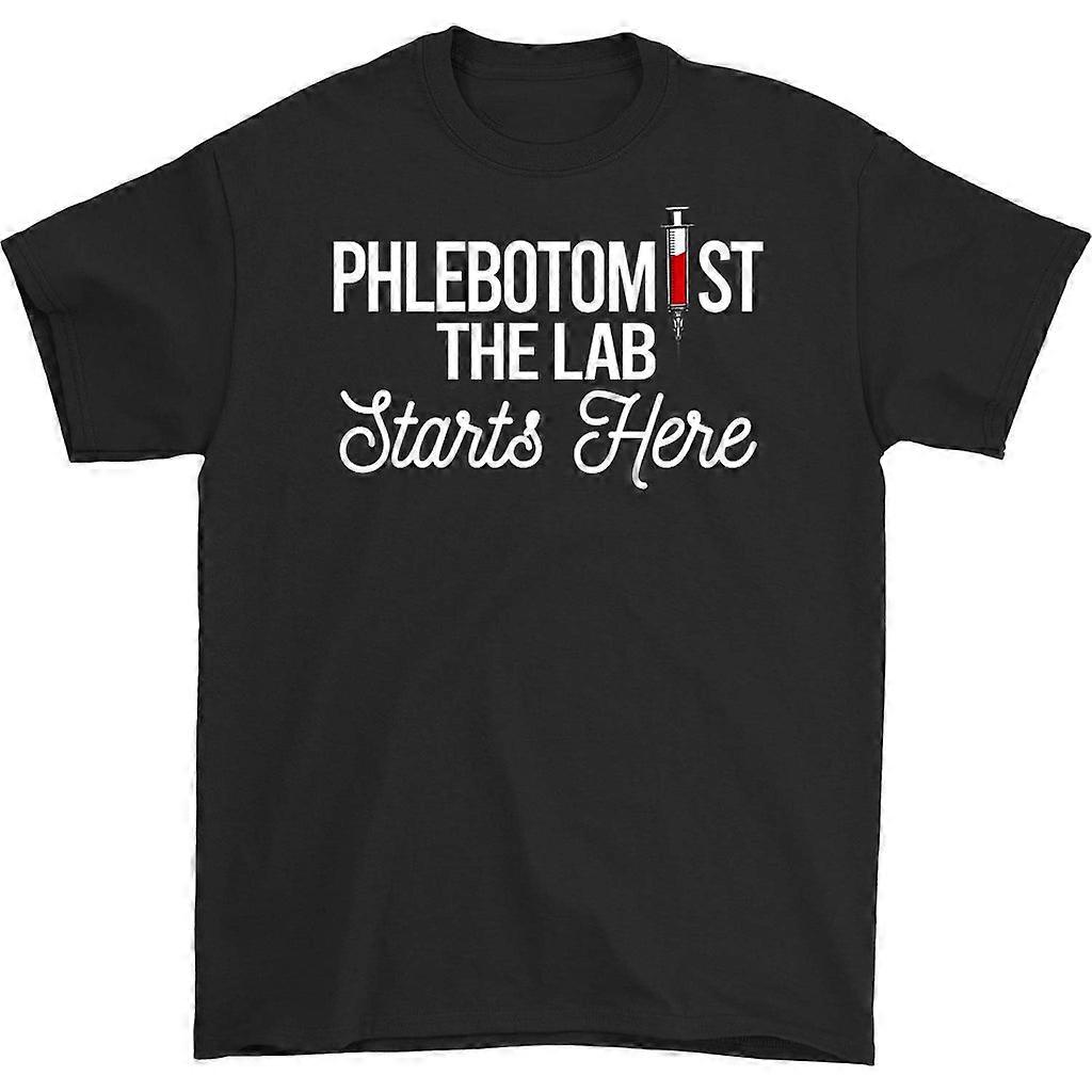 Phlebotomist The Lab Starts Here T-shirt