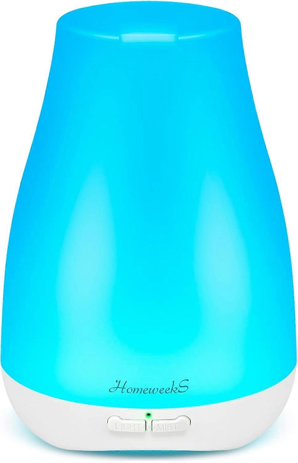 Diffusers, 100ml Colorful Essential Oil Diffuser with Adjustable Mist Mode,Auto Off Aroma Diffuser for Bedroom/Office/Trip (100 ML 1 Pack)