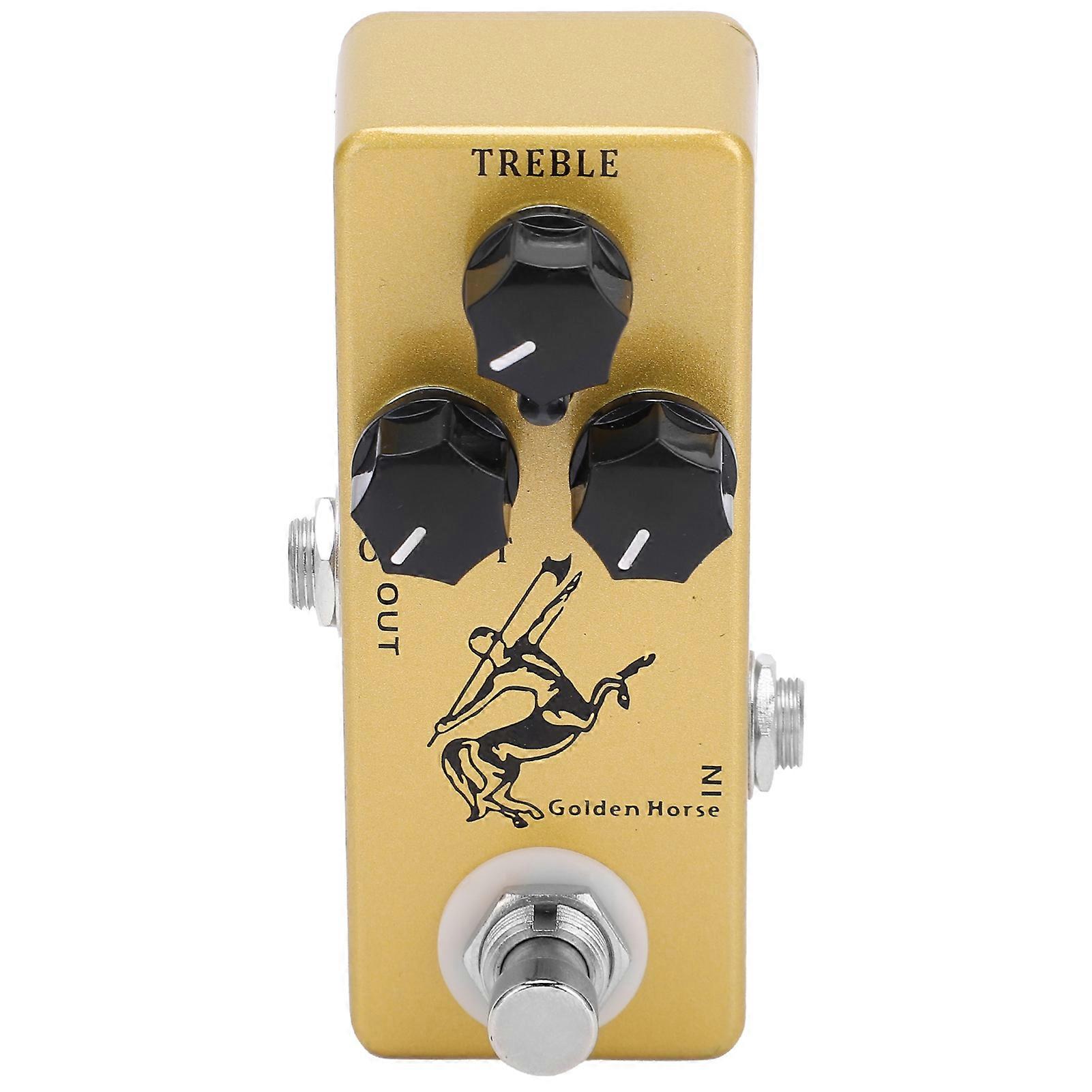 Overdrive Effect Treble Output Gain 3 Knob Control Metal Shell Electric Guitar Accessories