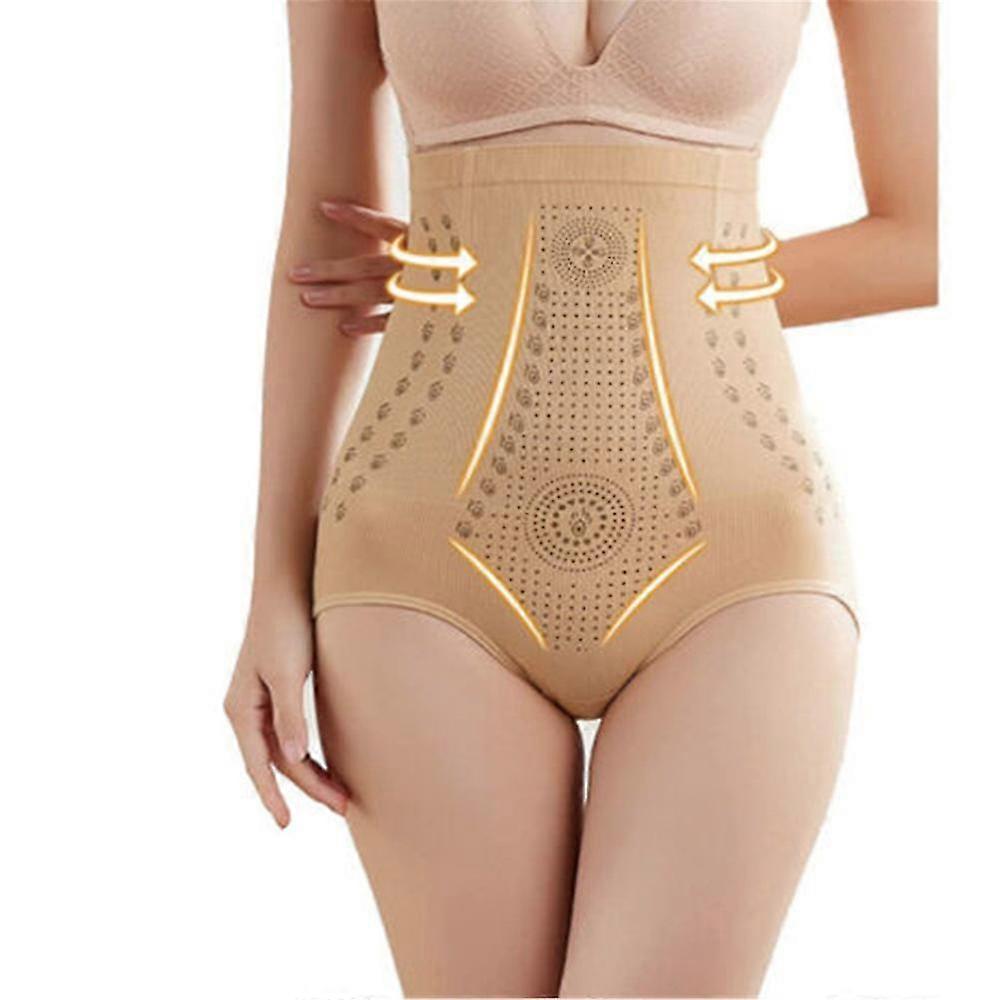 Kvinner Solid High Waist Magekontroll Truser Slanking Undertøy Shapewear