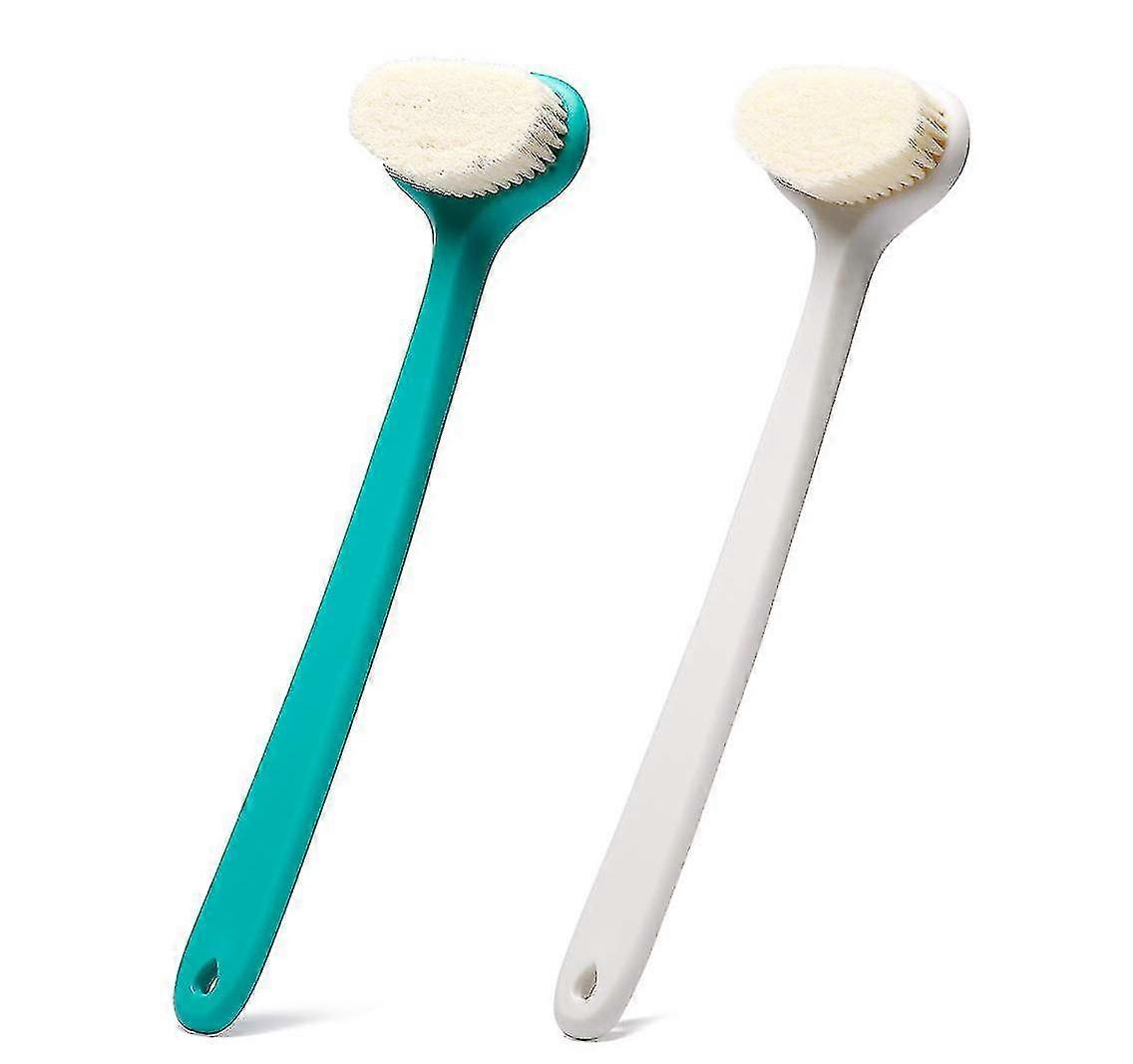 Brosse de bain à longue poignée Pack de 2 Pcs
