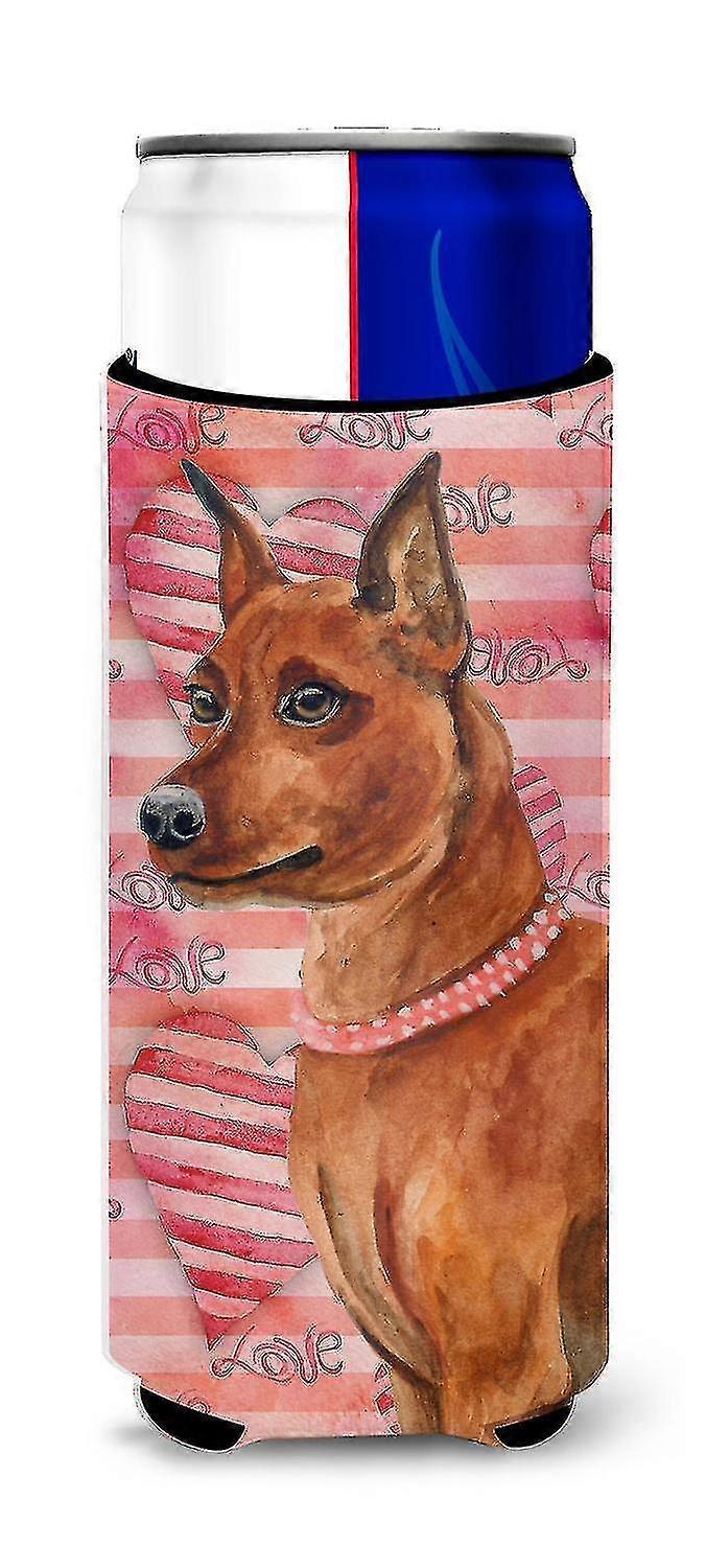 miniature Pinscher Love Michelob Ultra Hugger For Slim Cans