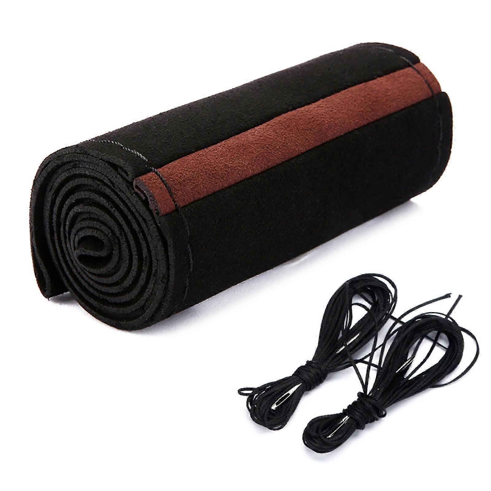 Car Styling Steering Wheel Cover Skidproof Comfortable Microfiber Leather