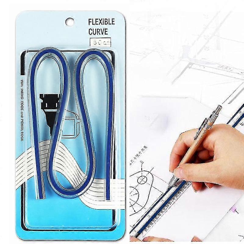 30/40/50/60 Cm Flexible Curve Ruler Measuring Tool For Tailors Engineers 50cm