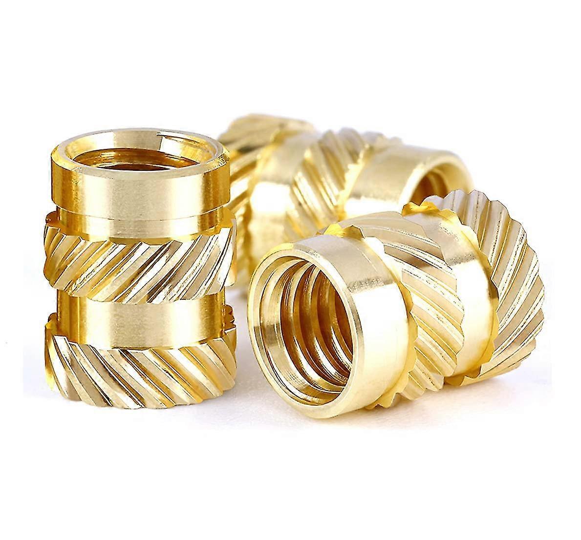 50 X M2 Brass Threaded Inserts Internal Thread Knurled Nuts Compatible With 3d Printing