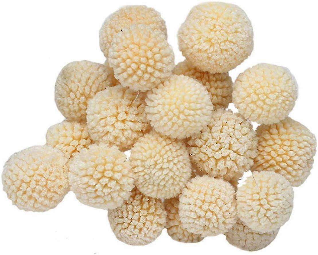 Craspedia Globosa 20pcs (beige, 20pcs) 35cm