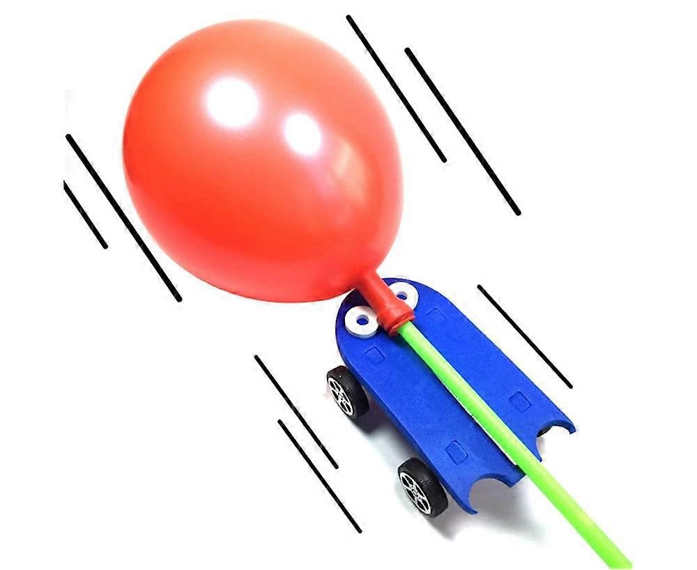 DIY Balloon Powered Car Vehicle Science Experiment Educational Students Toy