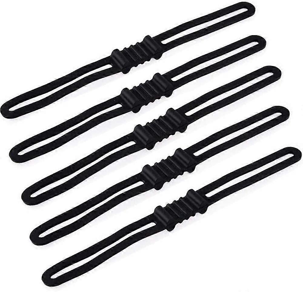 Bicycle Silicone Strap Bicycle Elastic Bandage Elastic Bandage Flashlight Bandage Handlebar Holder Phone Holder Mobile Flashlight Holder 5pcs