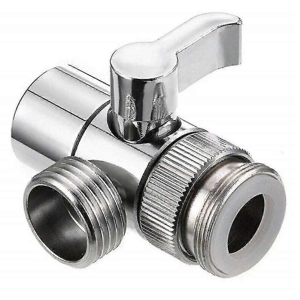 Faucet Valve Diverter Sink Valve Water Tap Splitter Adapter For Washing Machine. (silver)(1pcs)