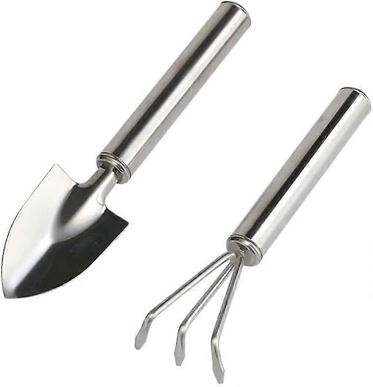 2 Pcs Gardening Tools Set, Stainless Steel Handle