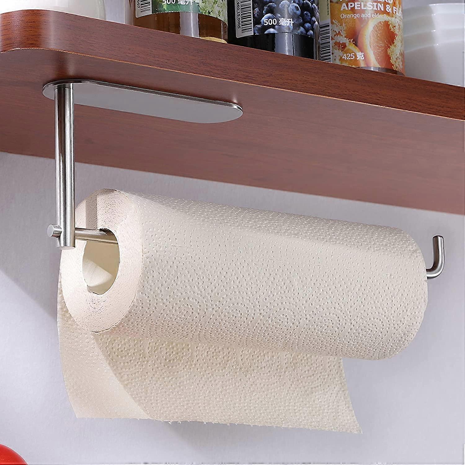 Kitchen Roll Holder Stainless Steel - No Drilling
