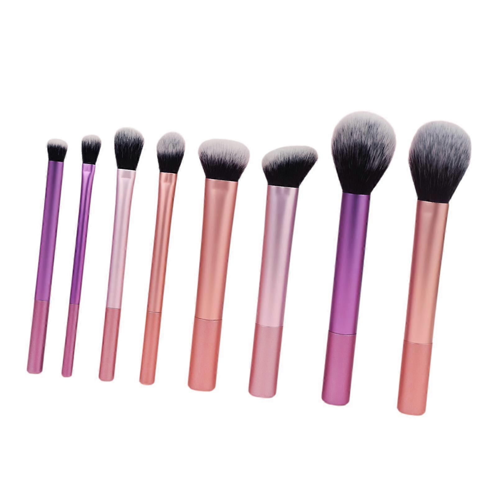 8 Pieces Cosmetics Brush Portable Full Coverage Beauty Tool Makeup Brush Set