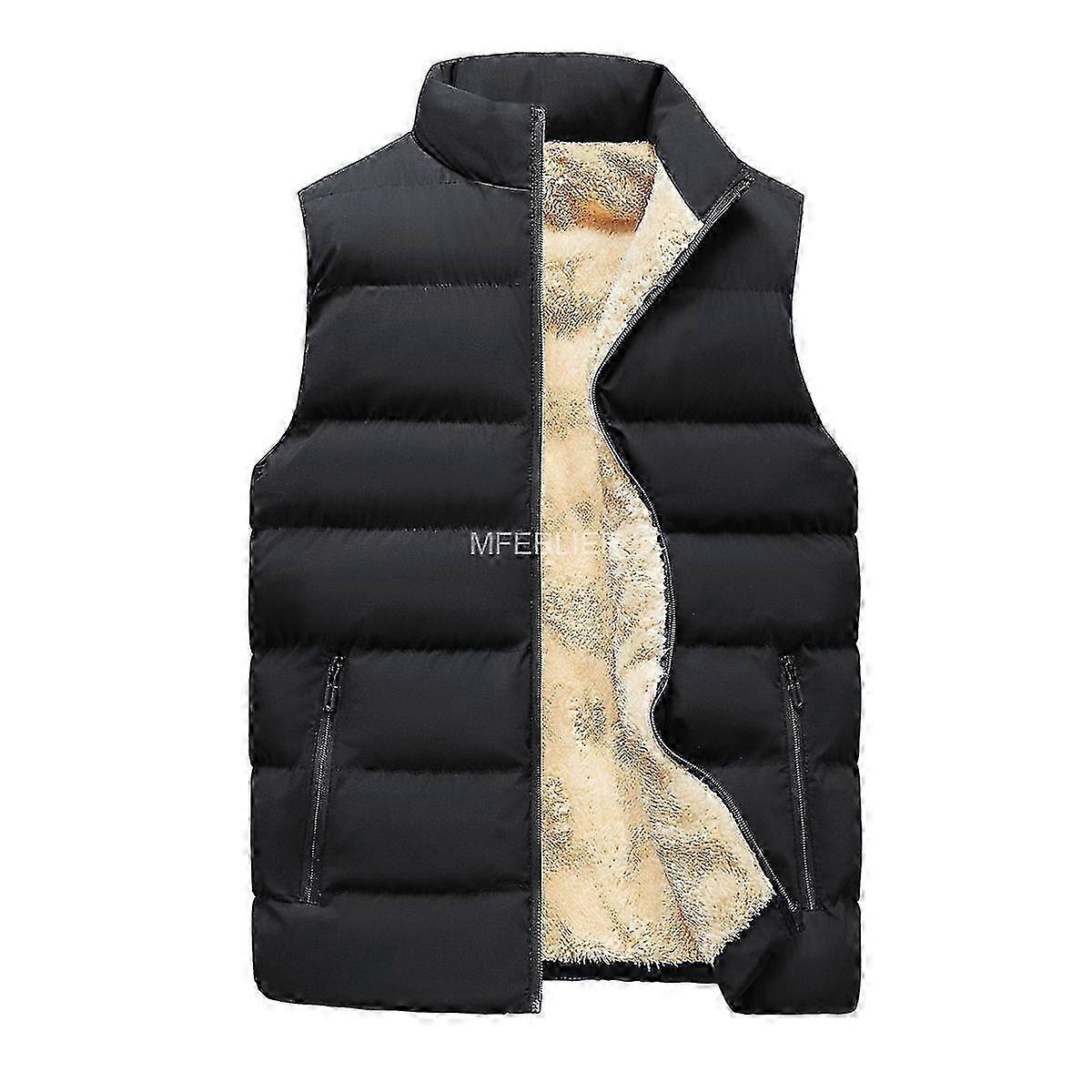 Sonbahar Kış Büyük Boy Erkek Yelek 10xl 9xl 8xl 7xl Gevşek Polar Yelekler