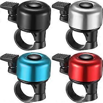 4 Pack Fahrradglocken, Mountainbike Lenker Fahrradglocken Laut Crisp Clear Aluminium Fahrradglocken Rennrad Ring Glocken Erwachsene Kinder Jungen Mädchen