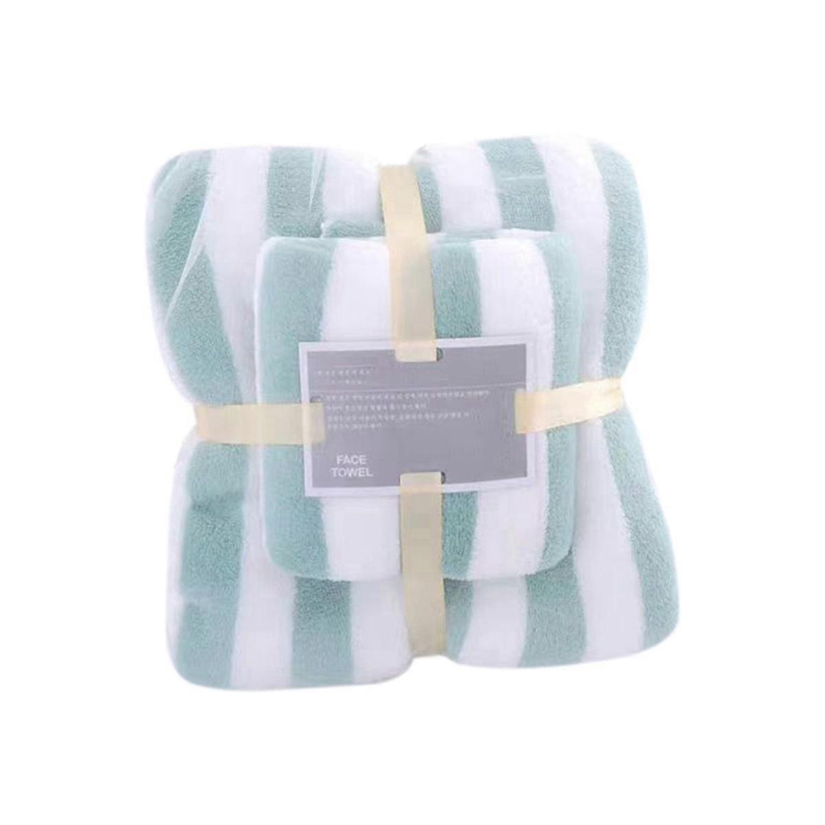 Bath Towel Set Quick Dry Bath Towels, Coral Velvet Soft Absorbent Bath Towels for Adults Face A