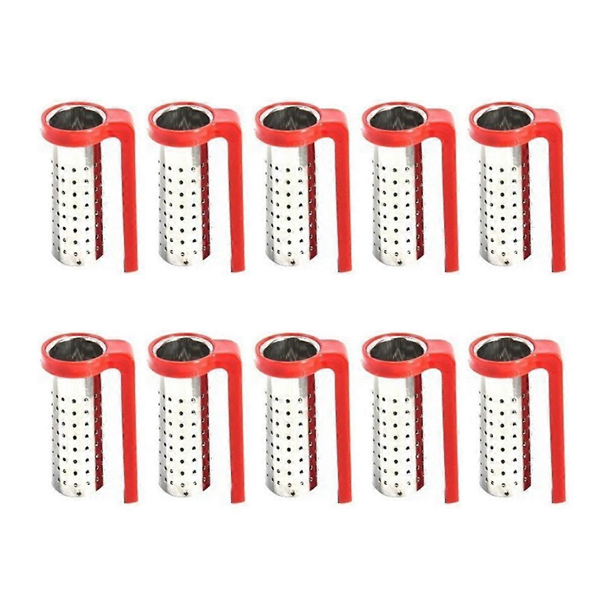 Tea Infusers Strainers Sieve Stainless Steel Infusers Teaware Tea Leaf Filter Diffuser Infusor Red