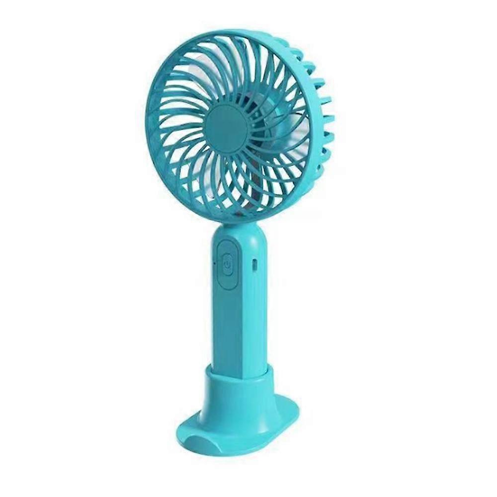 MIMIGO USB Mini Fan Handheld Charging Student Desktop Handheld Mini Desktop Small Electric Fan Handheld Small Electric Fan blue, pink, white