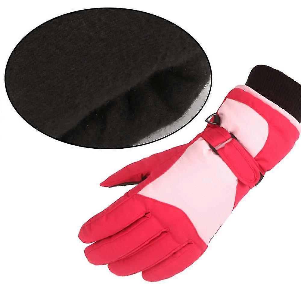 Kids Ski Gloves Winter Windproof Waterproof Riding Snow Gloves Non-slip