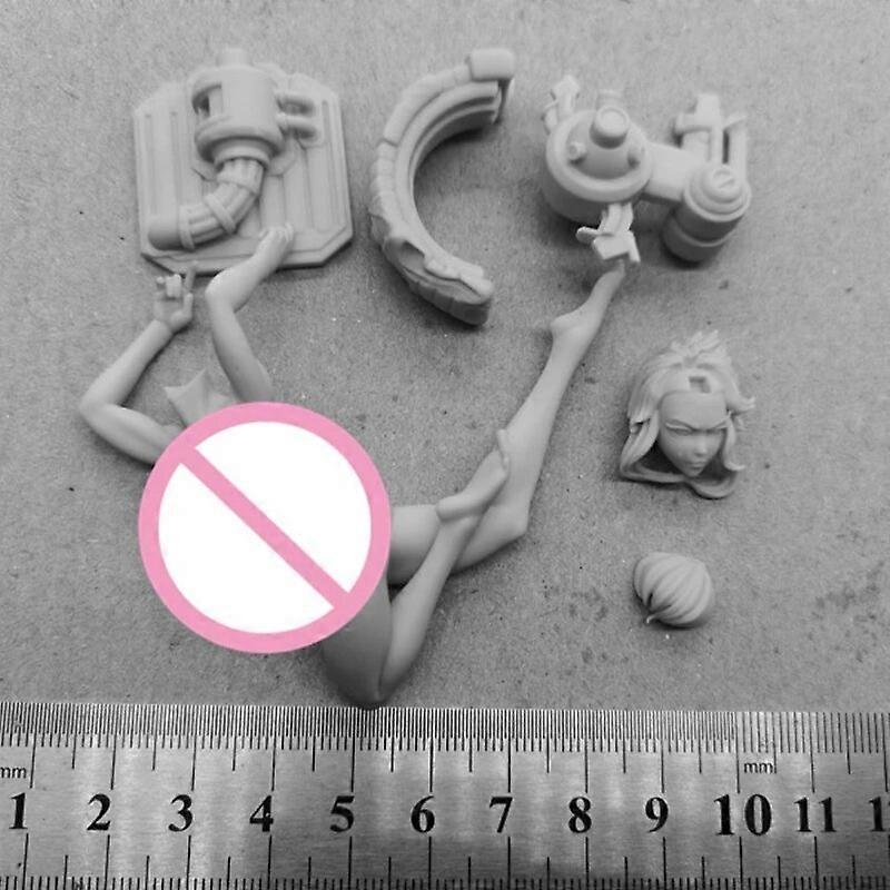 Σχήμα ρητίνης 1/24 Κλίμακα 75mm Perfect Line Girls Diy Assembly Model Kit Unassembled Diorama Άβαφα ειδώλια Παιχνίδια χόμπι