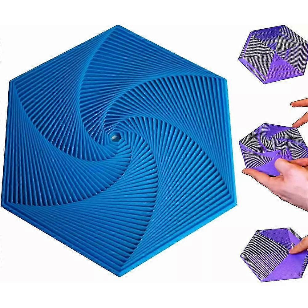 Anti-stress Fractal Fidget Hexagon Portable Playing Sensory Toy Hexagon Spiral Hexagon Mindful Meditation Tool