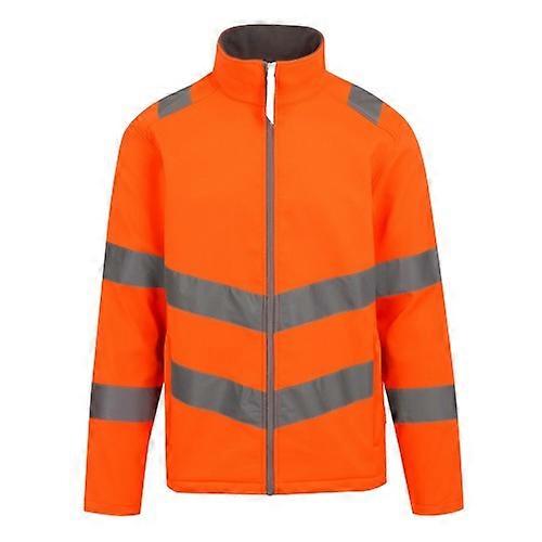 Regatta Professional Mens 2 Layer Hi-Vis Soft Shell Jacket