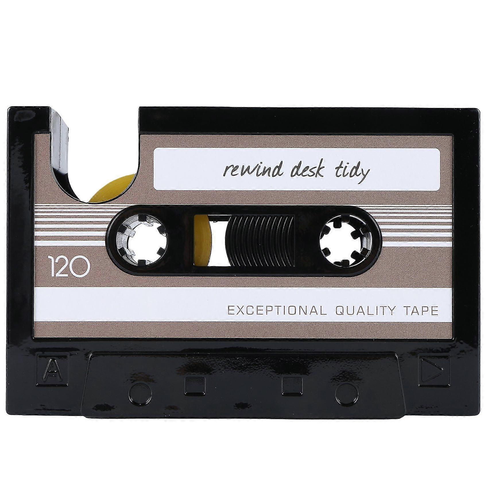 カセットテープディスペンサー ペンホルダー 花瓶 鉛筆入れ 文房具 デスク整理 収納 オフィス 文具