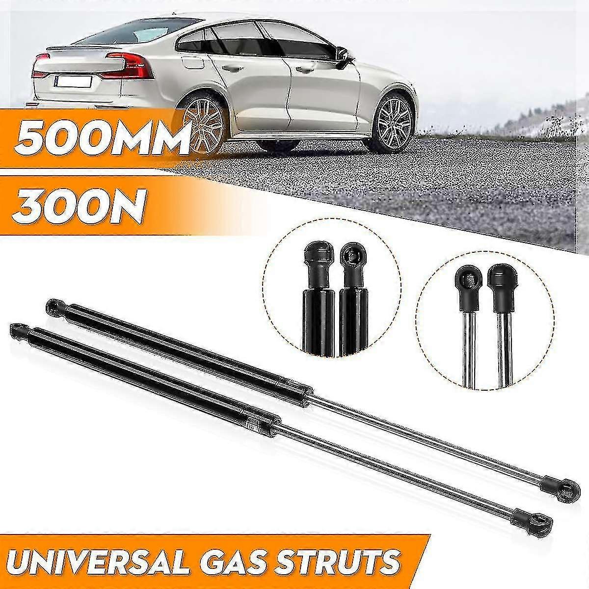 2 قطعة 500 مم 300n قضبان تبختر الغاز رفع غطاء محرك السيارة متوافق مع سرير السيارة RV Ow حافلة محرك بونيه تاياتي كارا