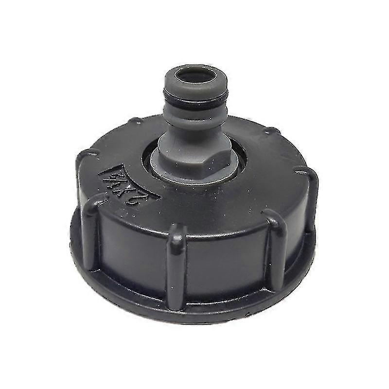 1pcs Plastic Ibc Adapter Connector Hose Lock Water Pipe Tap Tank Fitting(black)