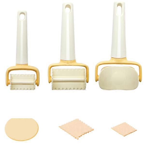 مجموعة من 3 قطع من سكين الأسطوانة العجين fondant، قطع قطع الكعكة جولة، مزيل الكعكة مربع