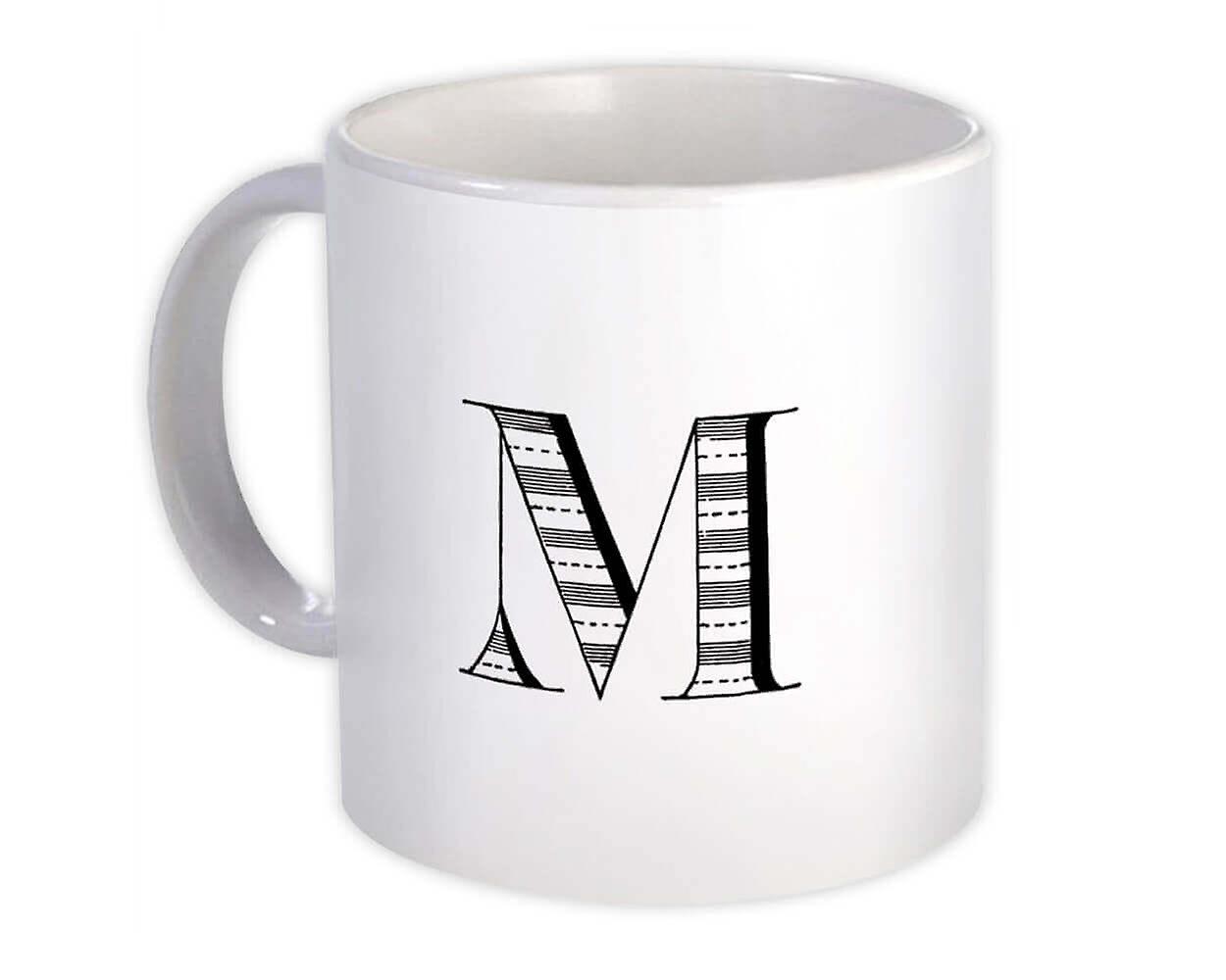 Gift Mug: Monogram Letter M Name