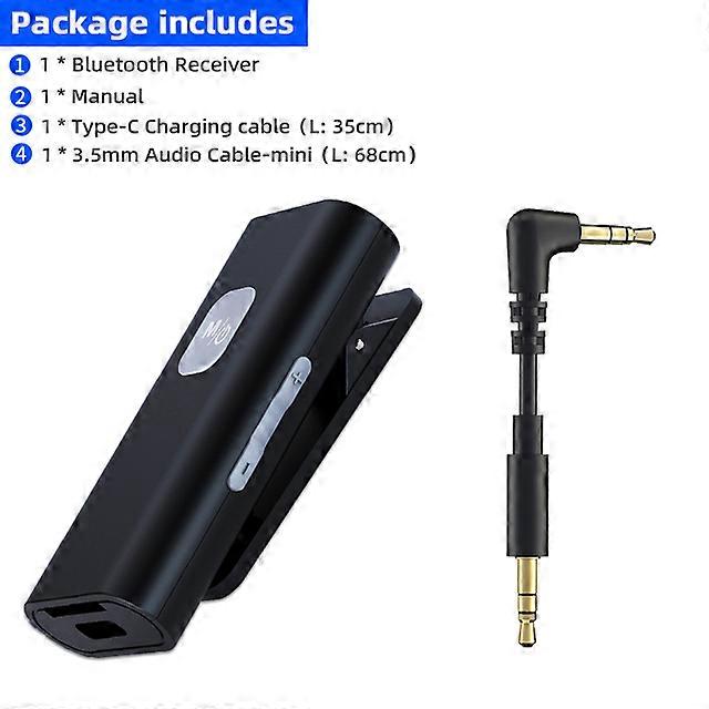 Bluetooth 5.0 Receiver Adapter Wireless Audio Adapter 3.5mm AV/AUX Jack For Car PC Headphone Reciever Handsfree Support TF Card