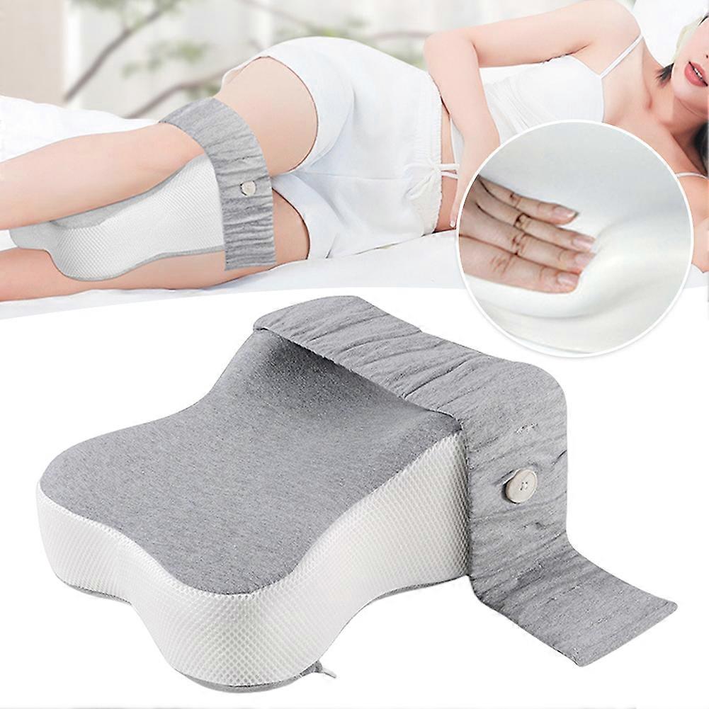 Ergonomic Knee Pillow for Side Sleepers - Memory Foam Leg Pillow for Sciatica Pain, Hip & Knee Support