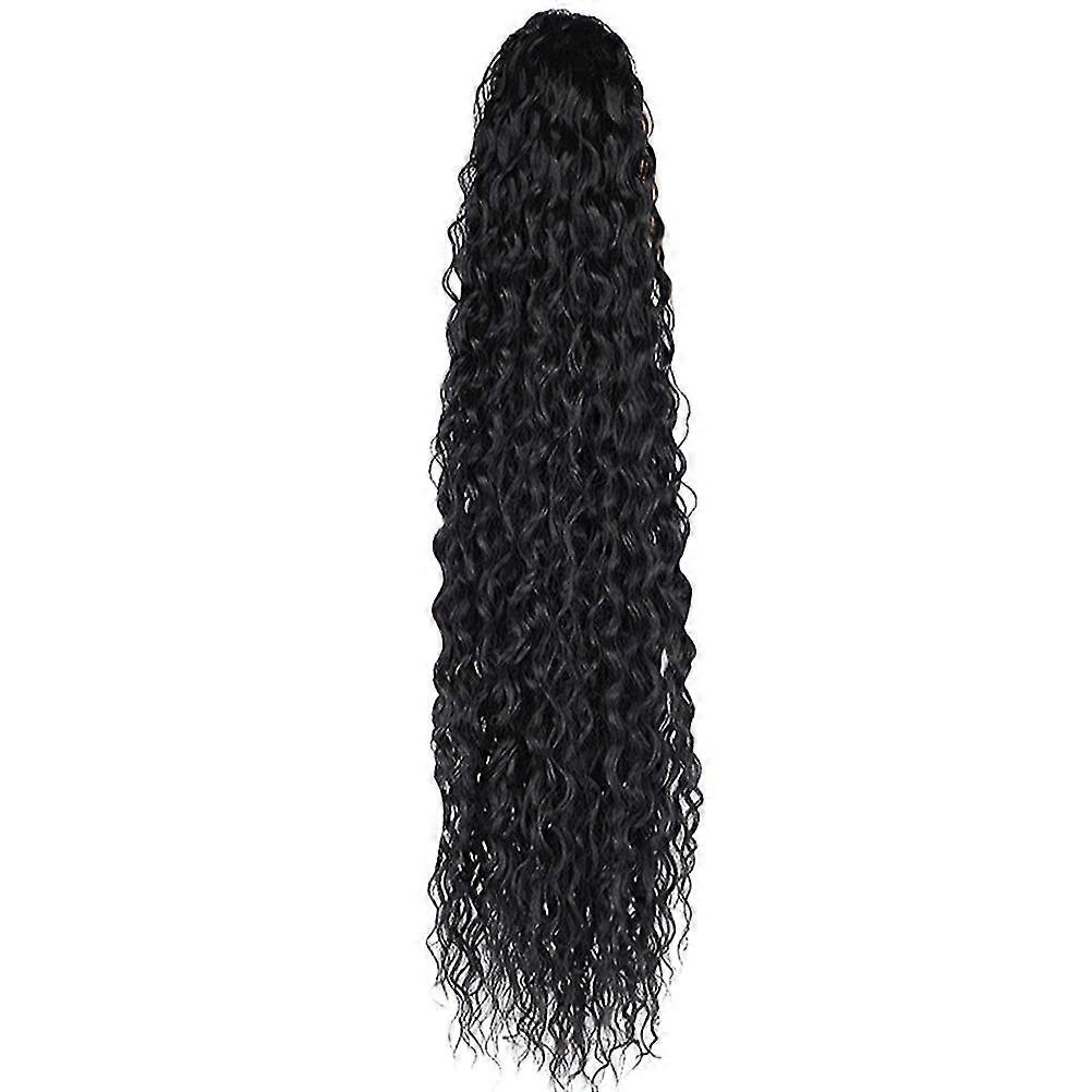 Pelucas negras cola de caballo afro pelo natural peluca cola de caballo envoltura de cola de caballo extensiones de cola de caballo postizo de cola de pelo
