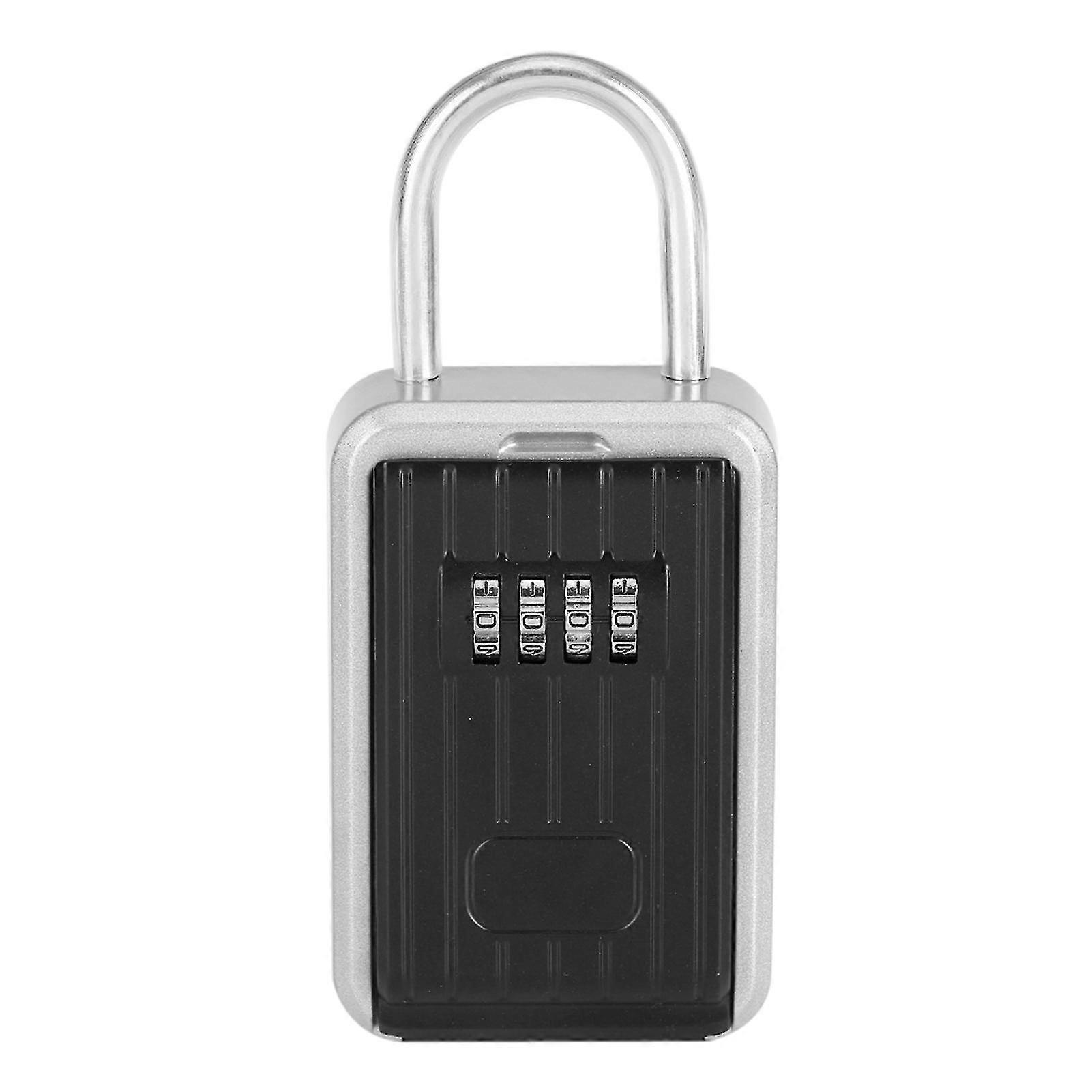 Outdoor 4-Digit Combination Lock Key Box Holder for Safe Security and Storage