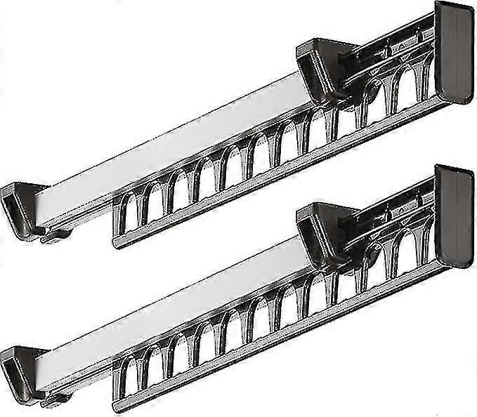 コートラックワードローブ引き出しスライディングワードローブ洋服ハンガー用コートラックサポート12ハンガーの長さ315mm2個セット