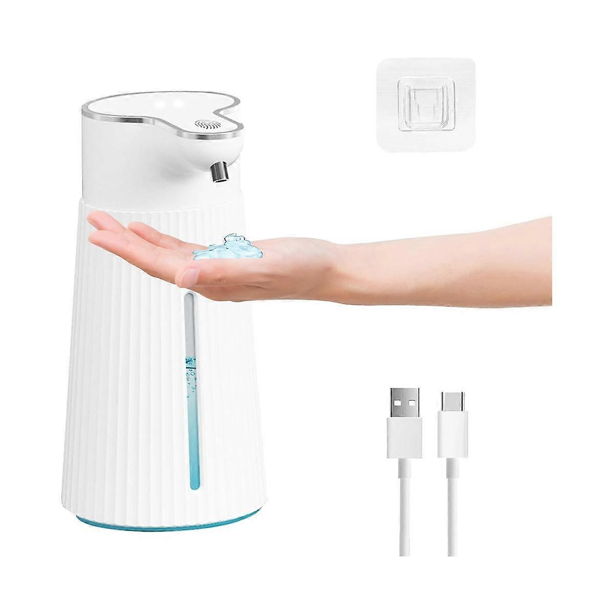 Automatic Soap Dispenser, Automatic Wall Mount Soap Dispenser, 400Ml USB Rechargeable Electric Soap