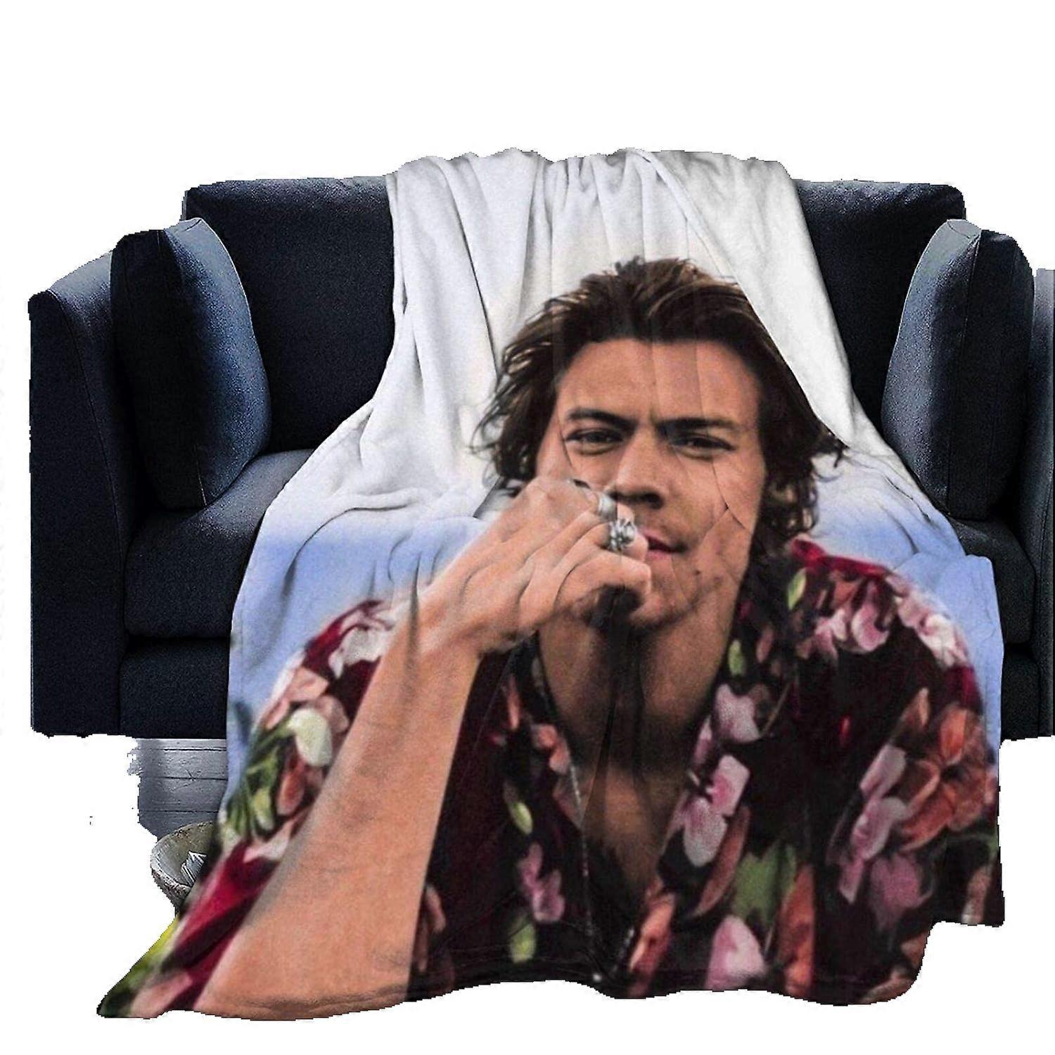 Harry-Styles Ultra-Soft Micro Fleece Blanket Throw Bedding Skin-Friendly Comfortable Flannel Fleece Blankets -X218-1949