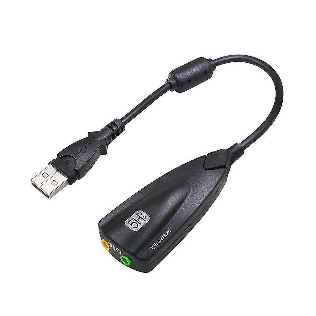 Professional 5HV2 USB External Sound Card for Laptop PC Wide Compatibility