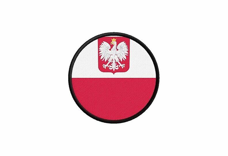 Patch ecusson Polish polish flag eagle printed thermosticker round round round cockade