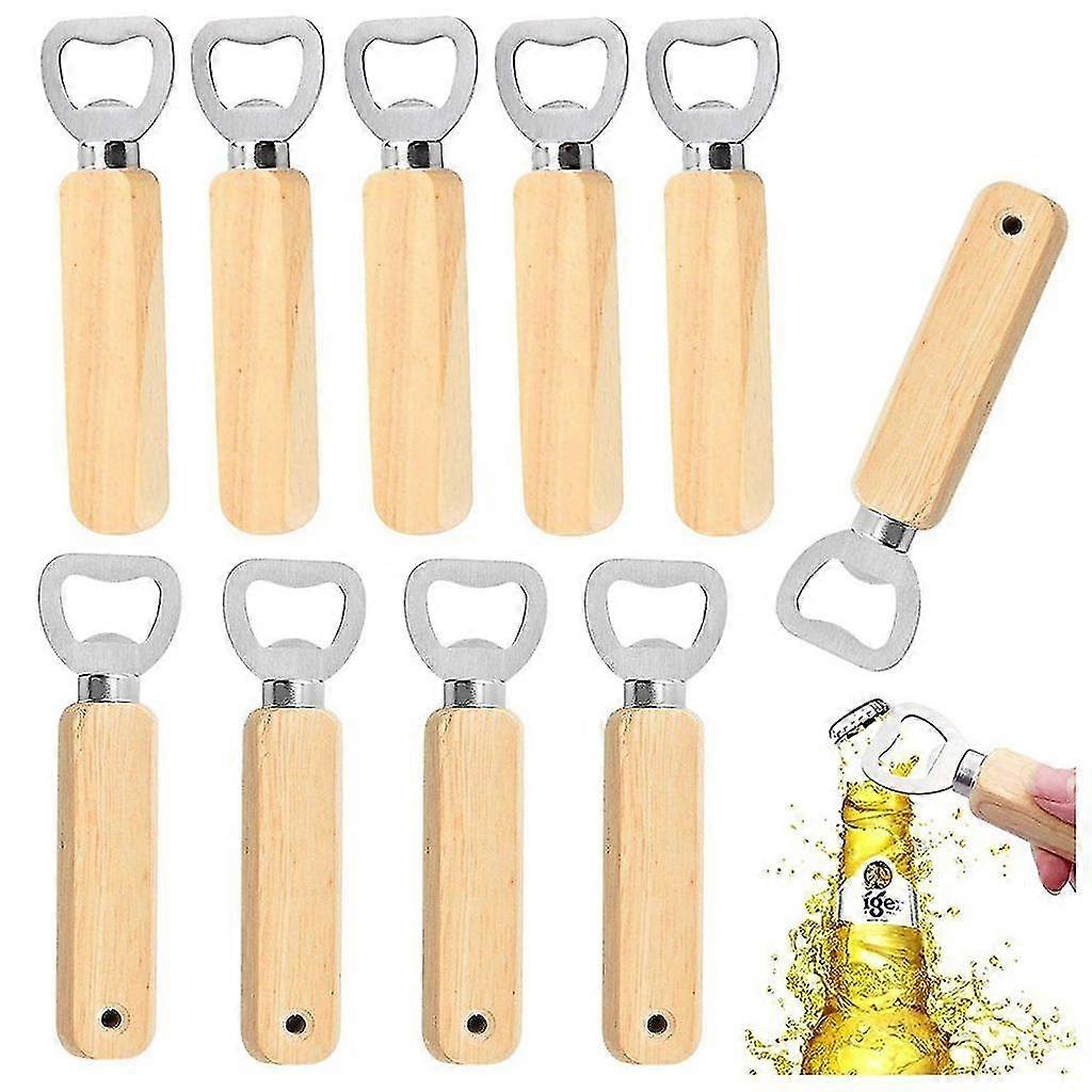 Bottle Opener Pack Of 10 Bottle Openers, Portable Beer Bottle Openers With (10 Pieces)