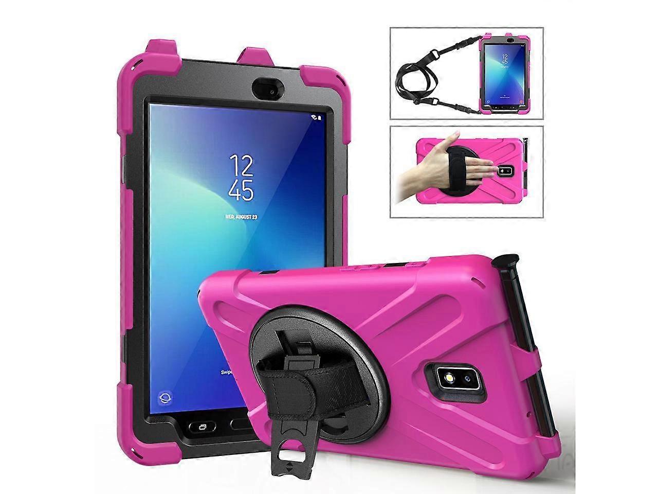 Case for Samsung Galaxy Tab Active 2 8.0 inch 2017 SM-T390 T395 T397 Protective Cover with Pen Holder with Stand Hand & Shoulder Strap