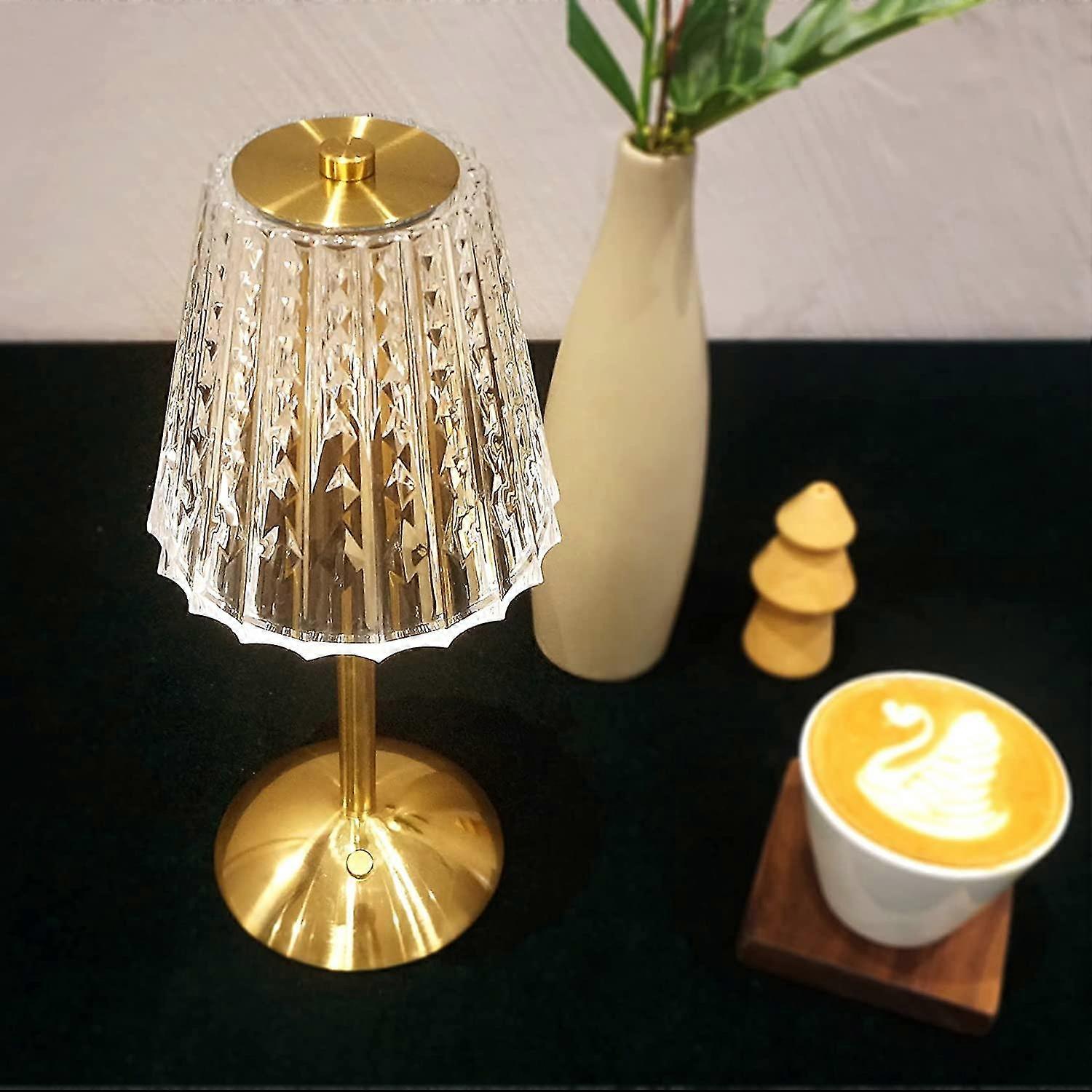 Table Lamp Cordless, Rechargeable Dimmable With 2 Lighting Modes