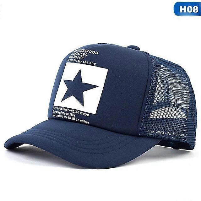 Fashion Men's Five Star Pattern Baseball Cap men Outdoor Baseball Hat Breathable menmen Summer Mesh Caps Snapback GorrasCostume Hats