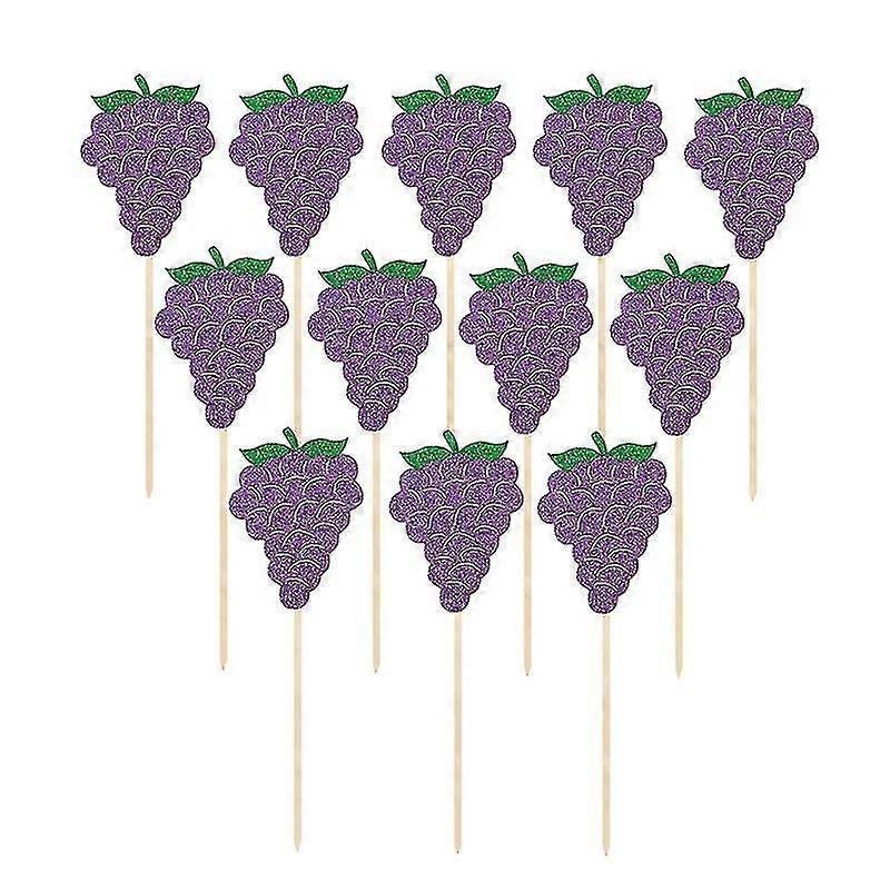 12pcs Cake Topper For Decor Birthday