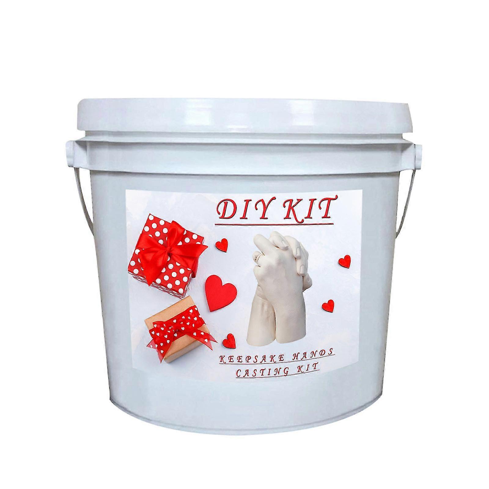 Baka formar Keepsake Hands Casting Kit Large | Diy Plaster Statue Molding Kit Hand Holding