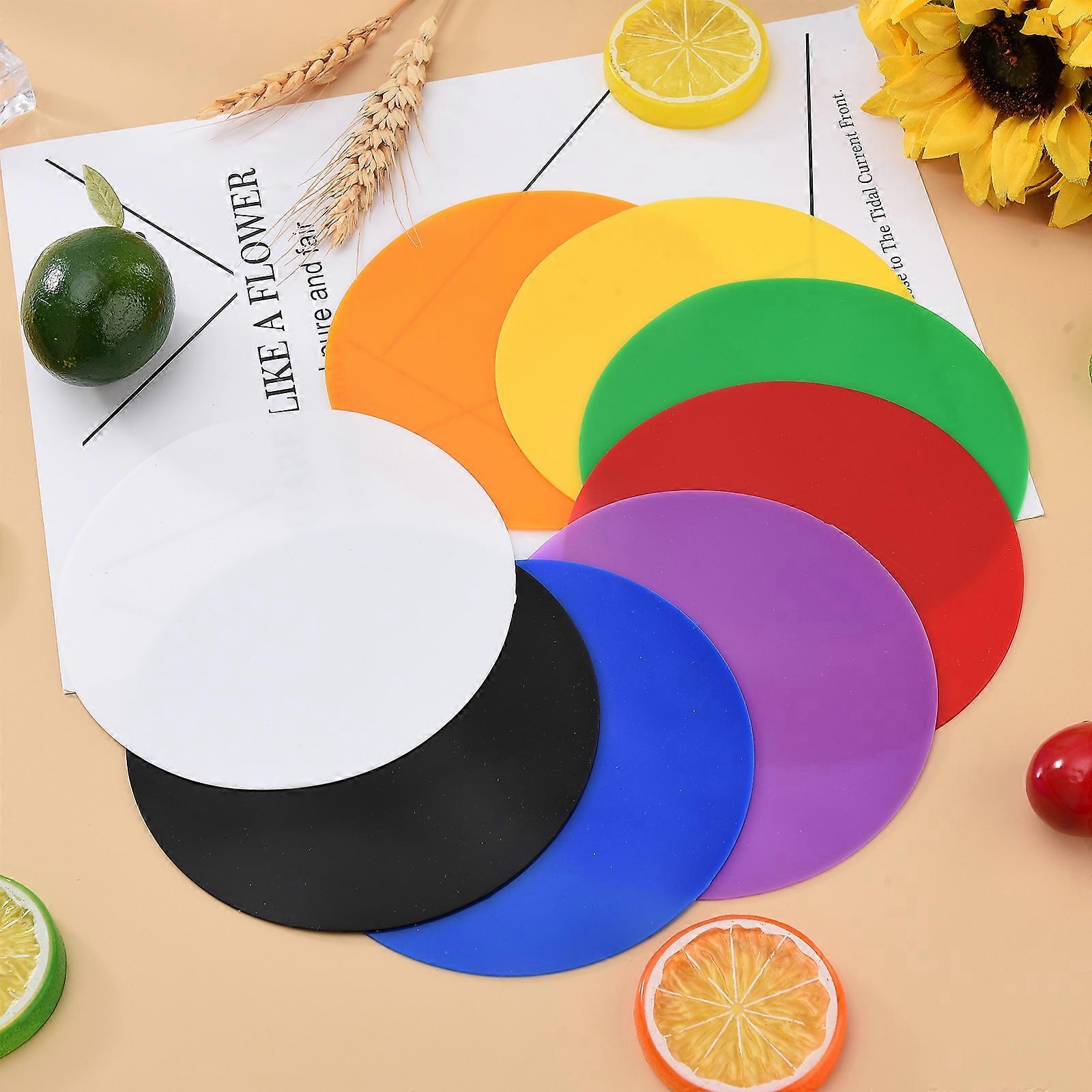 Silicone Jar Gripper Pads - Set of 8, Non-Slip Openers for Bottles and Containers